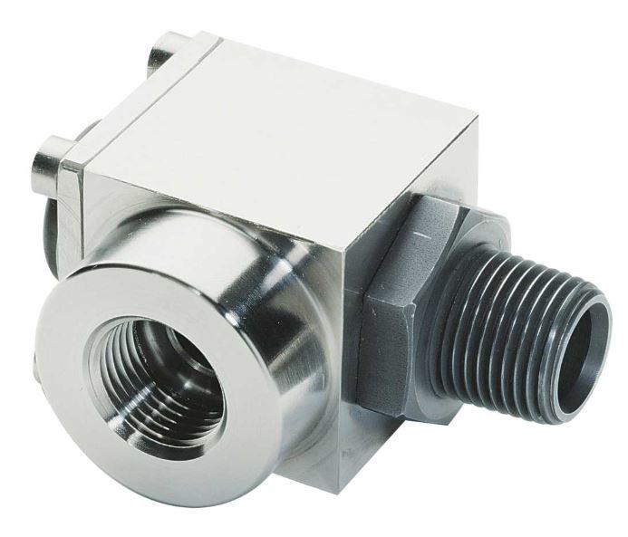 Raccord rotatif à articulation avec mouvement d'oscillation - Série 1200SR2 - 1 voie, coudé 90°, haute pression, passage intégral_0