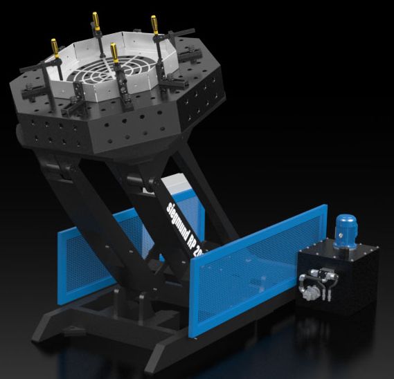 Roto-positionneur de soudure Siegmund GmbH - Inclinaison hydraulique - Charge jusqu'à 4500 kg_0