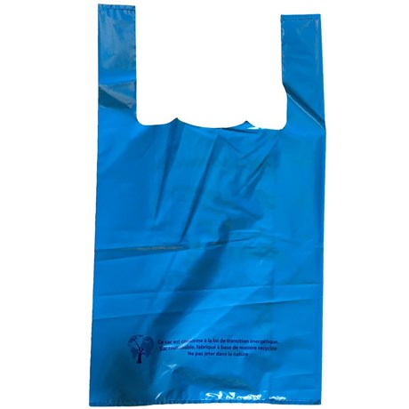 SAC BRETELLE BLEU 26 X 45 CM (VENDU PAR 500)