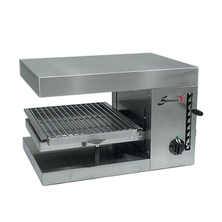 Salamandre Électrique Sofraca L55 – Base Mobile, 2 000 W, Inox - MONO_0
