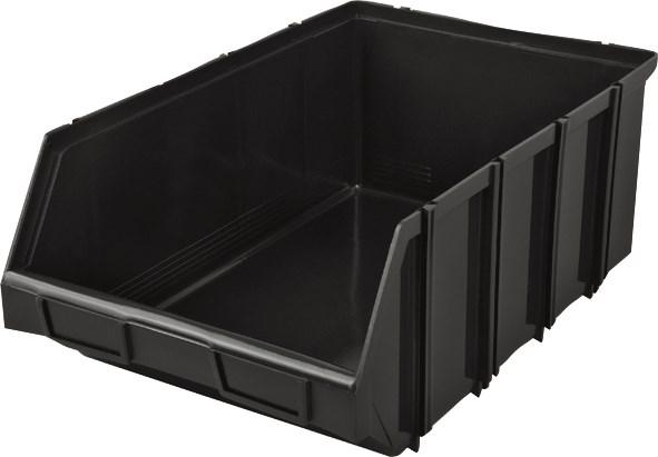 Sodise - Bac à bec en polypropylène noir - Empilable avec porte-étiquette - Dimensions 165x110x75mm - Marque TOPCAR_0