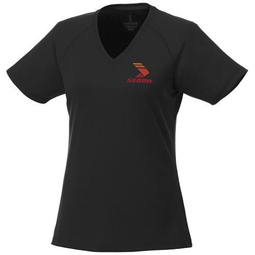 T-shirt Cool Fit manches courtes col V femme Amery - polyester respirant 145 g/m²_0