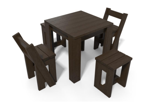 Table haute CANOPÉE - plastique-composite - livrée montée - Hauteur 94 cm, 63 kg_0