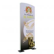 Totem extérieur standard bombé - Sigma Signalisation - personnalisable avec châssis acier et faces aluminium_0