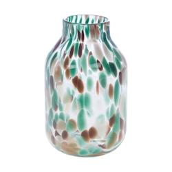 Vase Izak vert 28 cm -  Rond Verre Amadeus 17.69x17.69 cm - vert verre 3520071970349_0
