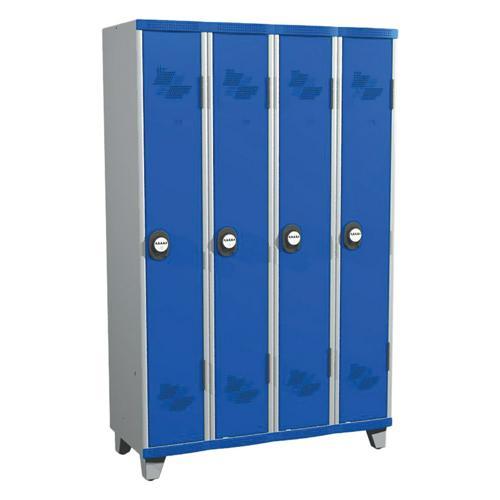 VESTIAIRE 4 COLONNES SEAMLINE OPTIMUM® LARGEUR 300 MM SUR PIEDS- ACIAL