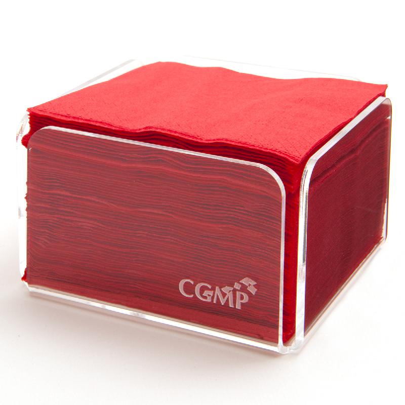 SERVIETTE ROUGE OUATE DE CELLULOSE 20X20 CM CELI OUATE CGMP (50 PIÈCES)