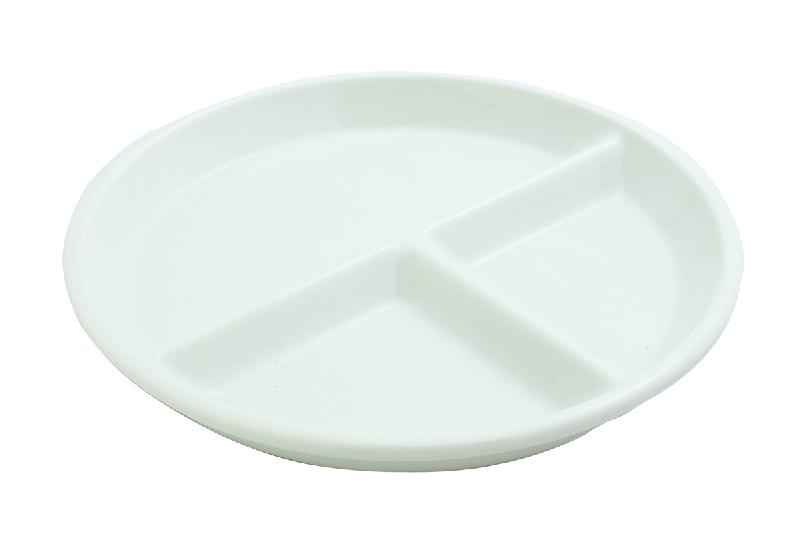 ASSIETTE À COMPARTIMENTS ROND BLANC PORCELAINE Ø 23 CM REGITHERMIE PILLIVUYT