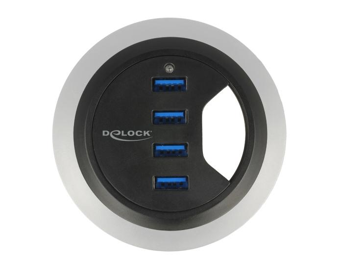 DELOCK 62868 USB 3.0 (3.1 GEN 1) TYPE-A 5000MBIT/S NOIR HUB & CONCENTR_0