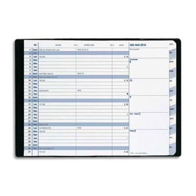 AGENDA DE POCHE DEPLIANT MINI BEST DE QUO VADIS - JANVIER A DECEMBRE - 7,5 X 14 CM - NOIR