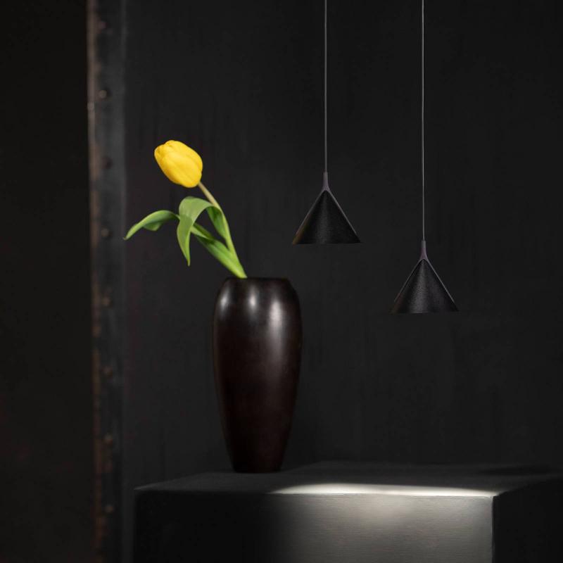 AXO LIGHT AXOLIGHT JEWEL MONO SUSPENSION NOIR-GRIS 2700K 12