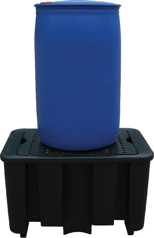 Bac de rétention ECO - polyéthylène recyclé - 1 fût de 220 l - 300 kg charge admissible_0