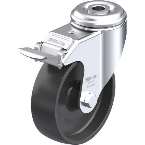 BLICKLE - ROULETTE PIVOTANTE À FREIN Ø 100MM BANDAGE POLYAMIDE PA 6.6 120KG - LKRA-POA 100G-FI