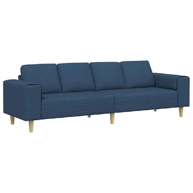 Canapé de salon Bleu 250 x 77 x 76 cm Polyester Modèle Vega Master Studio - Matériau naturel 8721158899613_0