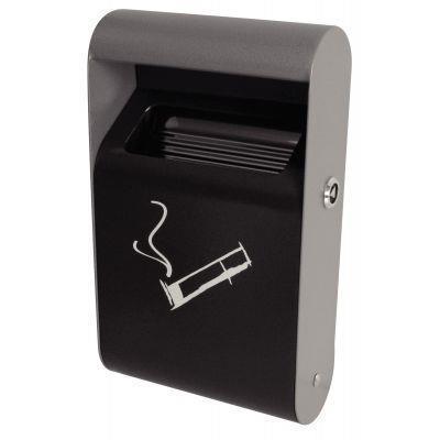 Cendrier mural d'extérieur JVD - fermeture à clé, inox, capacité 1.5 litres_0
