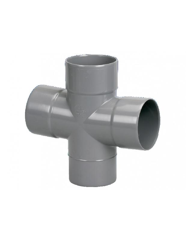 CULOTTE DOUBLE PARALLÈLE PVC MÂLE-FEMELLE 90° D100 - WAVIN - 3025813