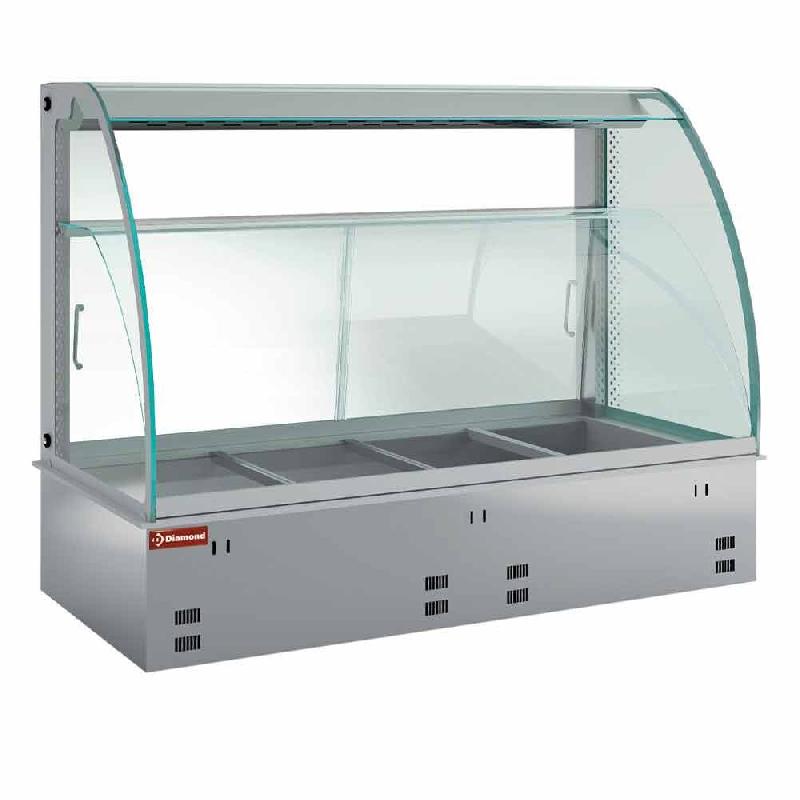 Diamond - Élément vitrine chauffante, humidifiée et ventilée 5 x GN 1/1 - réf. DPA/CVV18 - AKS-DPA/CVV18_0