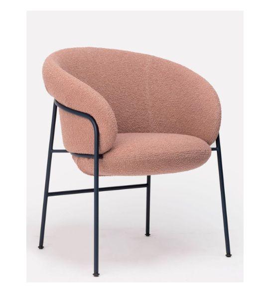 Fauteuil intérieur - Métal et tapissé - Ginger_0