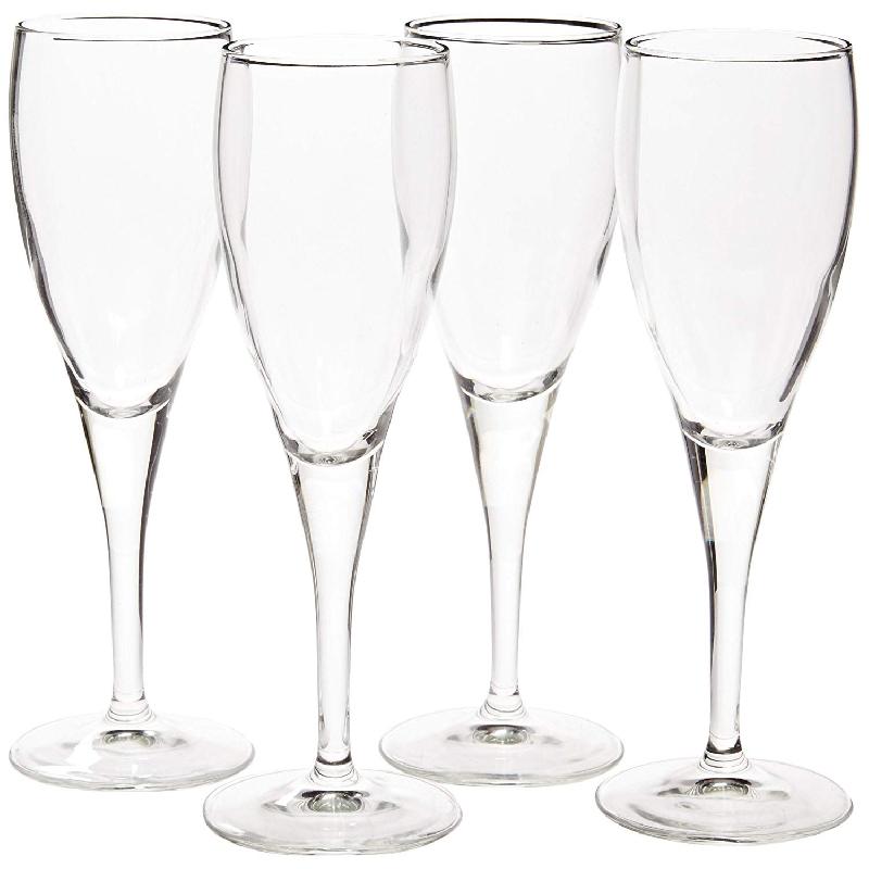 FLÛTE À CHAMPAGNE 16 CL VERRE TRANSPARENT - LOT DE 4 - TOSCANA - BORMIOLI ROCCO