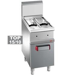 Friteuse gaz Optima 700 - 2 cuves de 7 litres sur armoire - G7/F2V7A4_0