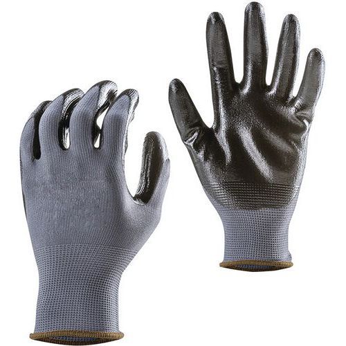 GANTS DE MANUTENTION POLYAMIDE ENDUIT NITRILE LA PAIRE - EN VRAC - 9 - TALIAPLAST