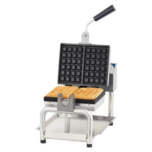 Gaufrier ouverture 180° Casselin - rotation plaques 180° - en acier inoxydable - thermostat 60°C à 300°C_0