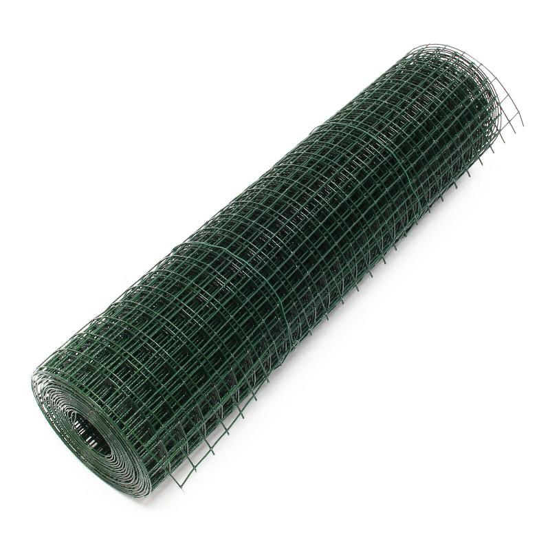 GRILLAGE AVIAIRE 4 COINS AVEC MAILLE 25 X 25 MM 100 CM X 5 M VERT 16_0001288_0