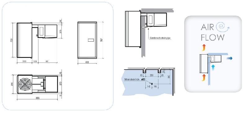 Groupe pour chambre froide type positif small 15.5 m3 pour temp ambiante +32°c - 7492.0065_0