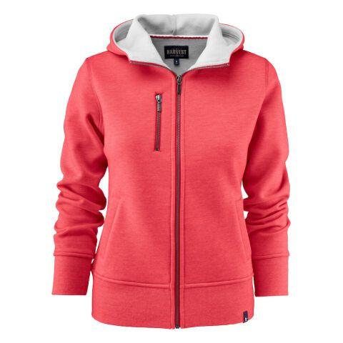JAMES HARVEST PARKWICK SWEATSHIRT FULLZIP FEMMES ROUGE CHINÉ - TAILLE M
