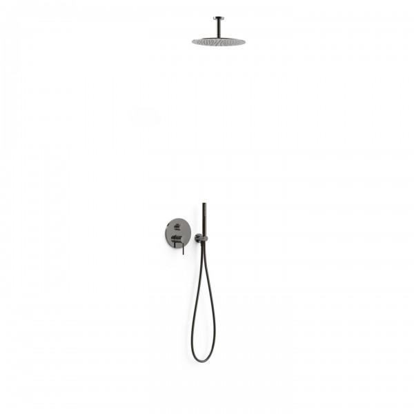KIT DE DOUCHE ENCASTRÉ RAPID-BOX NOIR MÉTALLISÉ - TRES 26228003KM