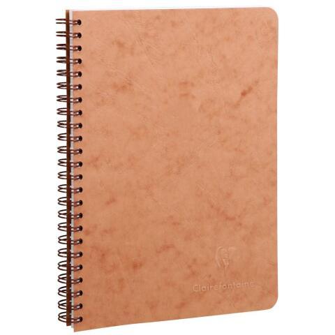LOT DE 5 - CAHIER RELIURE INTÉGRALE AGE BAG A5 100 PAGES LIGNÉ - TABAC