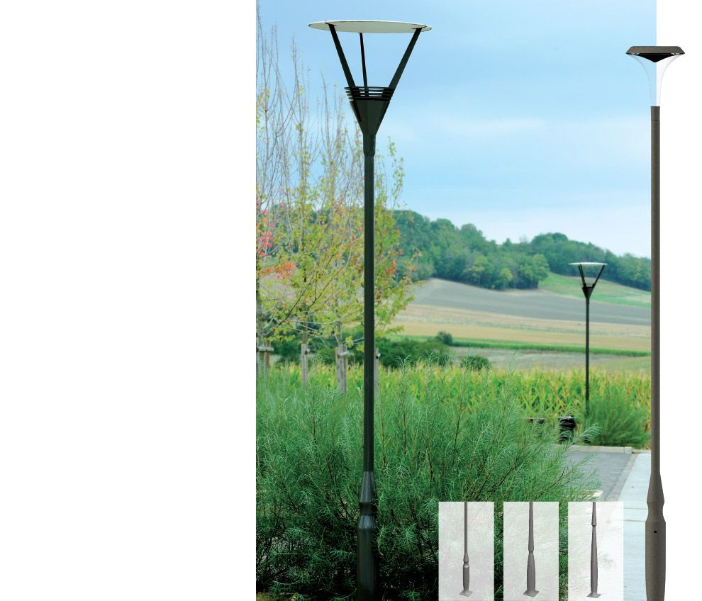 Mat d'eclairage public vancouver / hauteur 3.5 - 4 m / en acier ...