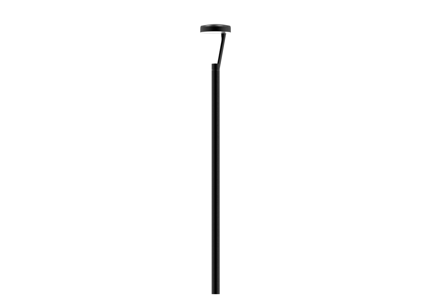 Mât essentials ICCLE+ILDL - acier galvanisé S-235 JR - 4 à 8 m - finition noir texturé RAL 9005_0