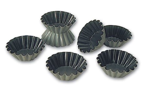 MOULE À BRIOCHE CÔTES FINES EXOPAN® D.9 X H.3.2 CM (VENDU PAR 12)