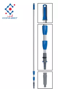 Perche téléscopique en aluminium Spectra-W Pro 3 pièces 600cm_0