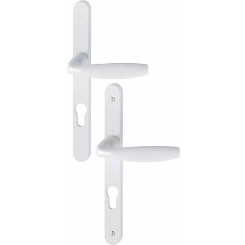 POIGNÉES SUR PLAQUES ÉTROITES - 68 À 77 - EA92 - BLANC - NEW YORK HOPPE