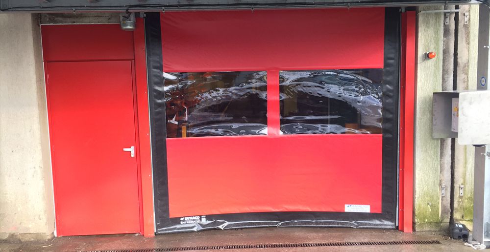 Porte rapide souple - tablier sans raidisseur autoréparable - isolation thermique & faible maintenance_0