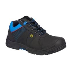 Portwest - Chaussures de sécurité basses Compositelite Protector S3 ESD HRO - Noir/Bleu - Taille 44 - Résistantes à la chaleur, antidérapantes et conformes EN ISO 20345 S3_0