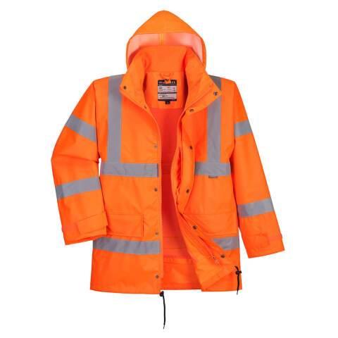 PORTWEST RT63 PARKA HAUTE-VISIBILITÉ RESPIRANTE INTERACTIVE ORANGE - TAILLE M