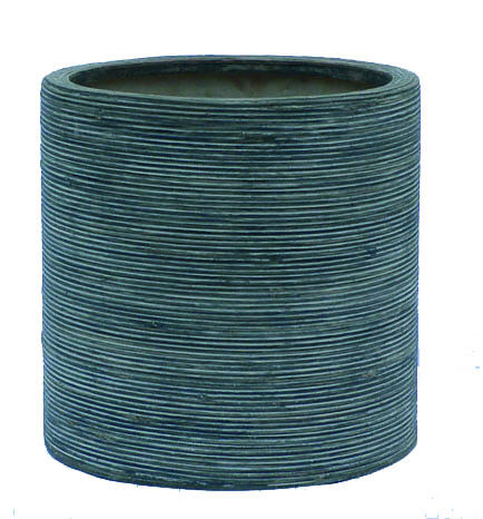 Pot de fleur Poly Pot cylindrique - set de 3 pièces en fibres - diamètre 20, 30 et 40 cm - coloris gris ou beige_0