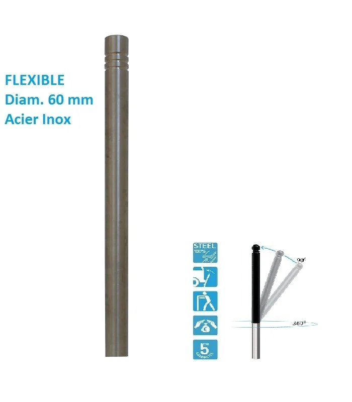 Potelet Gorge en INOX ø 60 