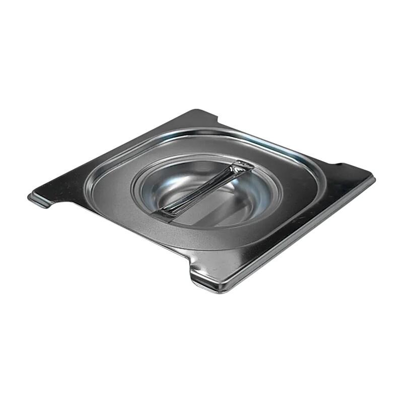 RM GASTRO Couvercle GN 1/6 poignées escamontables inox REDFOX - VGN 1/6 U - REDFOX - 0615402564366_0