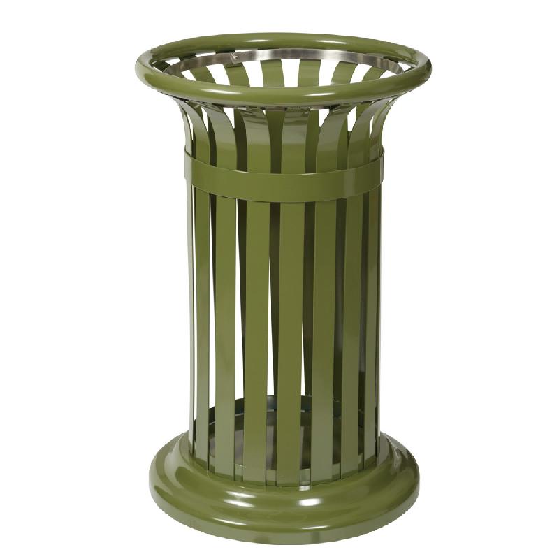 ROSSIGNOL Corbeille a poser ou a fixer tulipe - 60 L - vert olive_0