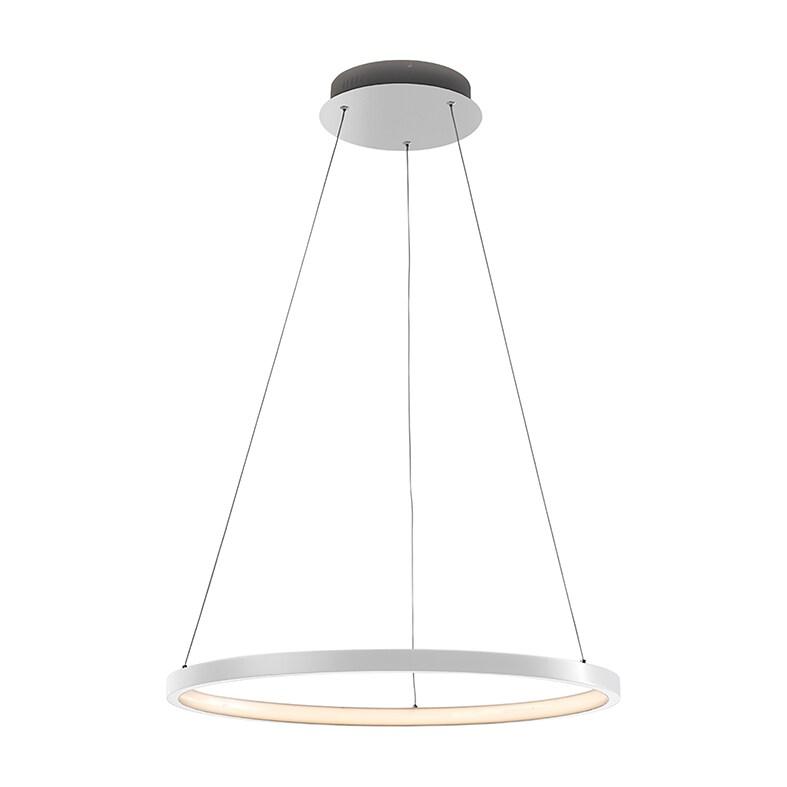 ROSSINI ILLUMINAZIONE Zerum Suspension Led 32W 3000K Blanc - Lampe Annulaire En Aluminium Ip20 Design Minimal Pour Les Environnements Modernes - Group_0