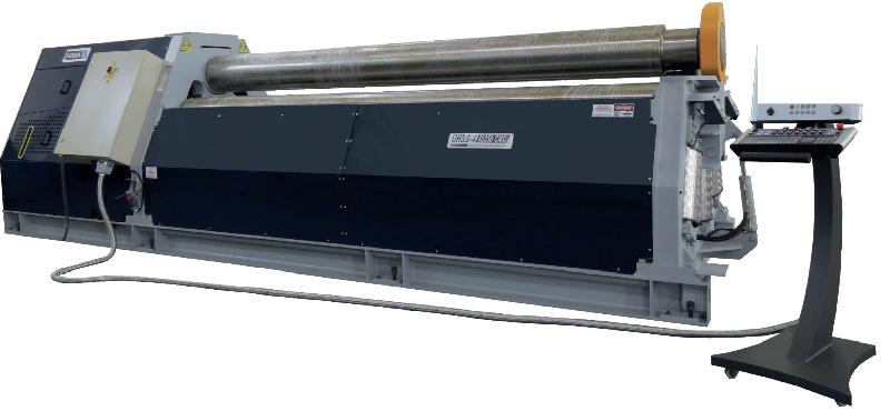 Rouleuse de tôles 4 rouleaux hydrauliques UHSS-4 20280 UZMA - Largeur utile de roulage 2050 mm à 6100 mm - Épaisseur 4 mm à 85 mm_0