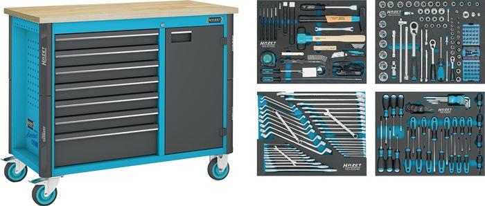 Servante atelier 179NW-7/230 l.1150xP600xH964 mm 450 kg 7 tiroirs 230 pièces tôle acier HAZET_0