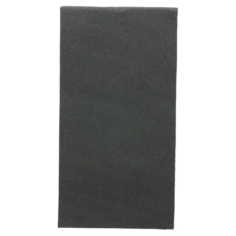 Serviette ouate double point 2 plis 1/8 40X40 cm noir - par 50_0