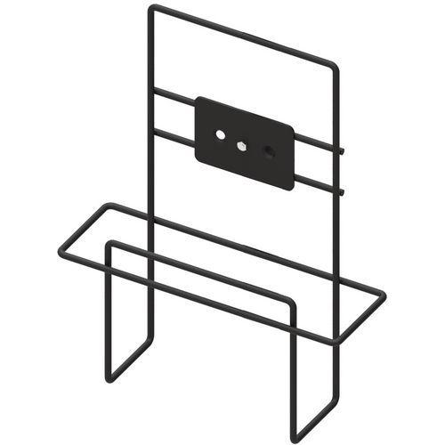 SUPPORT ADDITIONNEL POUR PORTE BROCHURES A4 EN ACIER NOIR - MANUTAN EXPERT