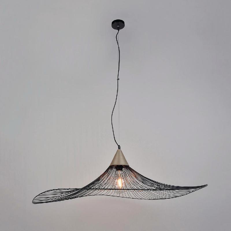 SUSPENSION CONIQUE EN MÉTAL FILAIRE NOIR/LAITON - MANUTAN COLLECTIVITÉS