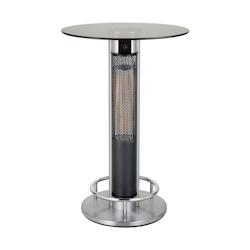 Table debout avec chauffage radiant infrarouge - VKF Renzel - noir aluminium 4011432027271_0